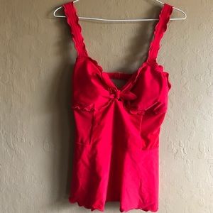NEVER WORN Two Piece Red Betsy Johnson Swim Suit